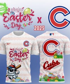 Chicago Cubs Happy Easter 2025 T-Shirt – Festive Game Day Gear