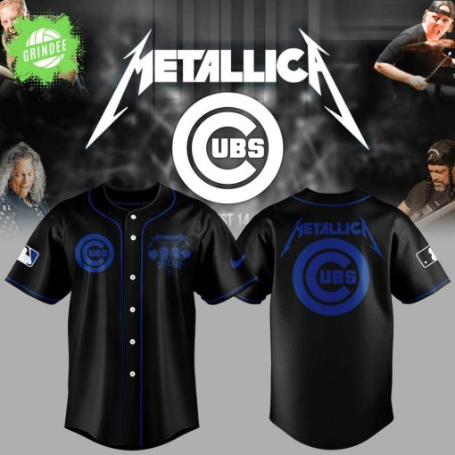 Chicago Cubs Metallica Night 2025 Baseball Jersey