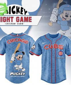 Chicago Cubs x Mickey Night Game Baseball Jersey – Exclusive MLB x Disney Merch