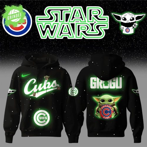 Chicago Cubs x Star Wars Baby Yoda Hoodie – Game Night Galactic Edition