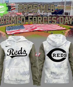 Cincinnati Reds Armed Forces Day MLB Hoodie 2025