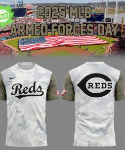 Cincinnati Reds Armed Forces Day MLB T-Shirt 2025