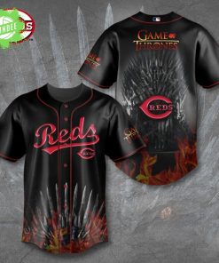 Cincinnati Reds Game of Thrones Baseball Jersey House Reds