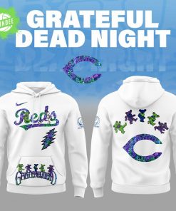 Cincinnati Reds Grateful Dead Night Hoodie Rock Concert Drop
