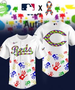 Cincinnati Reds MLB Autism Awareness Special Edition 2025 Baseball Jersey
