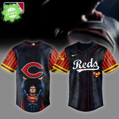 Cincinnati Reds MLB x Superman Baseball Jersey Editions Limited 2025 – Superhero Baseball Jersey Collection