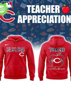 Cincinnati Reds Teacher Night 2025 Red Hoodie
