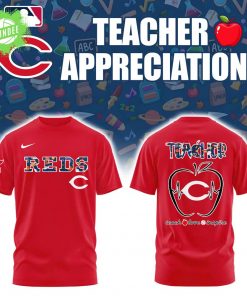 Cincinnati Reds Teacher Night 2025 Red T-Shirt