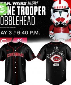 Cincinnati Reds x Star Wars Clone Trooper Bobblehead Baseball Jersey – 2025