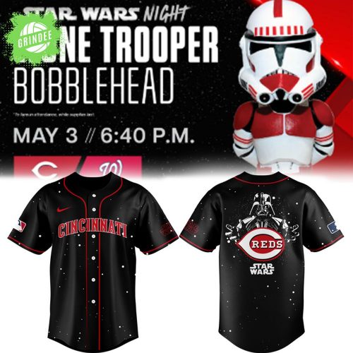 Cincinnati Reds x Star Wars Clone Trooper Bobblehead Baseball Jersey – 2025