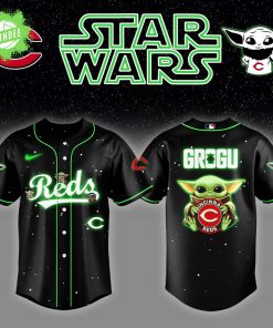 Cincinnati Reds x Star Wars Grogu Night Jersey – Baby Yoda Baseball Jersey