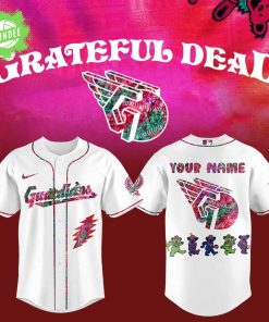 Cleveland Guardians Grateful Dead Night Custom Name Jersey for Fans