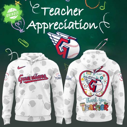 Cleveland Guardians Happy Teacher Day 2025 Hoodie