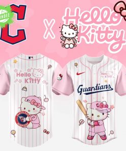 Cleveland Guardians x Hello Kitty Night 2025 Baseball Jersey Limited Edition