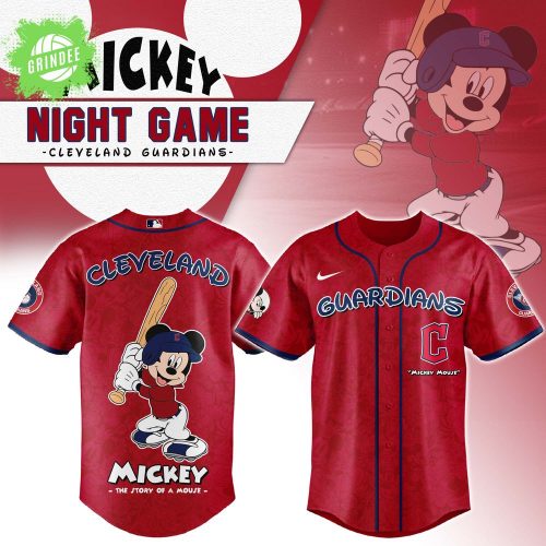 Cleveland Guardians x Mickey Night Game Baseball Jersey – Collector’s MLB Apparel