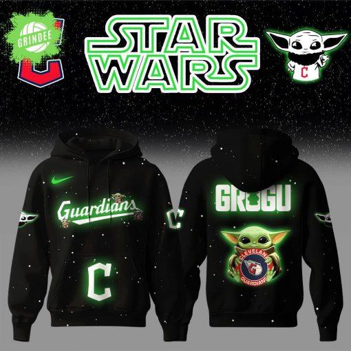 Cleveland Guardians x Star Wars Baby Yoda Hoodie – Galactic Night Fan Hoodie