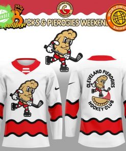 Cleveland Monsters Hockey Club Pucks & Pierogies Hockey Jersey – 2025 Special Edition Jersey