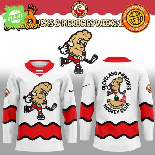 Cleveland Monsters Hockey Club Pucks & Pierogies Hockey Jersey – 2025 Special Edition Jersey
