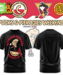 Cleveland Monsters Hockey Club Pucks & Pierogies Shirt – Hockey Fans Exclusive Tee