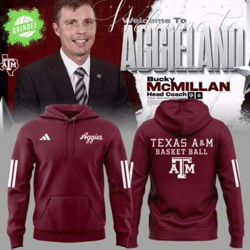 Coach Bucky McMillan Texas A&M Men’s Basketball Hoodie – Official Coach Edition