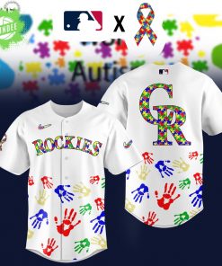 Colorado Rockies MLB Autism Awareness Special Edition 2025 Baseball Jersey