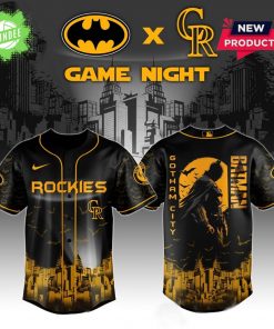 Colorado Rockies MLB x Batman Game Night Baseball Jersey
