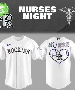 Colorado Rockies Nurses Night 2025 White Baseball Jersey