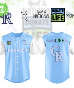 Colorado Rockies x Donate Life Month Jersey – Organ Donation Awareness MLB Jersey
