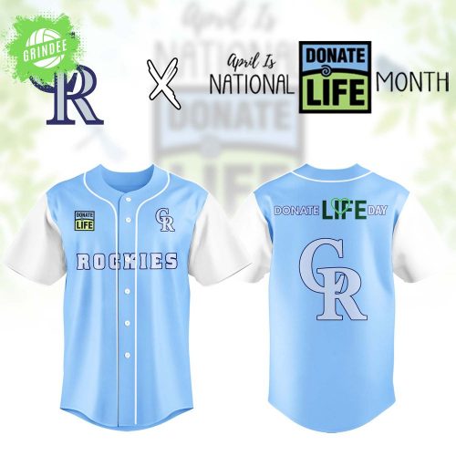 Colorado Rockies x Donate Life Month Jersey – Organ Donation Awareness MLB Jersey