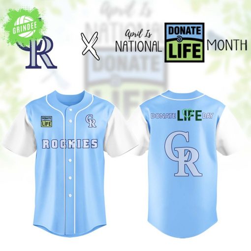 Colorado Rockies x Donate Life Month Jersey – Organ Donation Awareness MLB Jersey