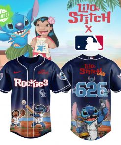 Colorado Rockies x Lilo & Stitch Jersey – MLB Disney Fan Limited Edition