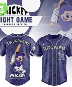 Colorado Rockies x Mickey Night Game Baseball Jersey – MLB x Disney Special Edition