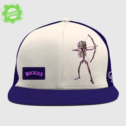 Colorado Rockies x Minecraft Movie Skeleton Night Jersey – Limited MLB Edition