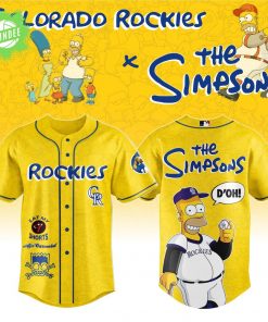 Colorado Rockies x The Simpsons Jersey – MLB Cartoon Crossover Limited Edition