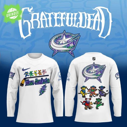 Columbus Blue Jackets x Grateful Dead Night Hockey Jersey