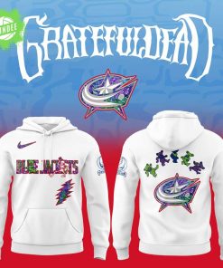 Columbus Blue Jackets x Grateful Dead Night Special Design Hoodie