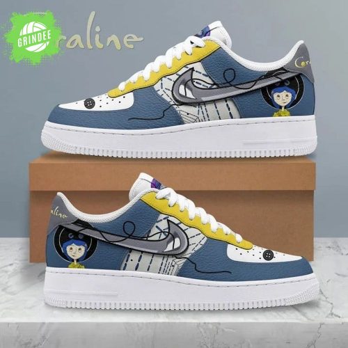 Coraline Custom AF1 Shoes – Horror Theme Edition