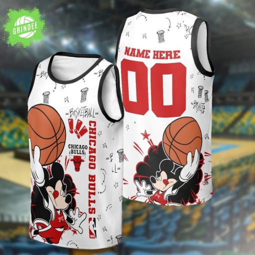 Custom Name Chicago Bulls Basketball Jersey & Tank Top for Adults