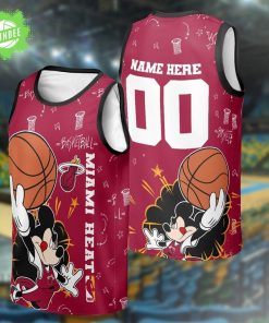 Custom Name Miami Heat Basketball Jersey & Tank Top for Adults