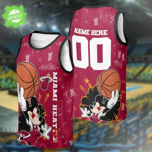 Custom Name Miami Heat Basketball Jersey & Tank Top for Adults