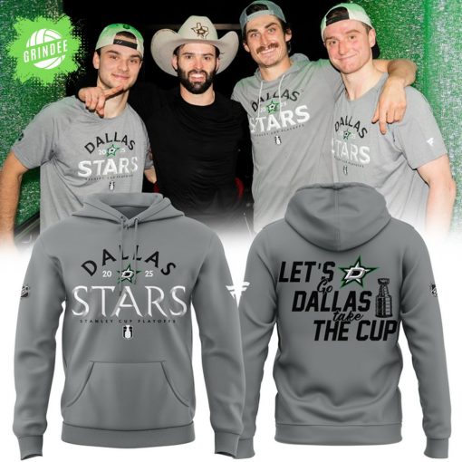 Dallas Stars 2025 Stanley Cup Playoffs Hoodie – Heather Gray Fanatics Edition