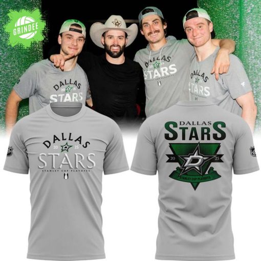 Dallas Stars 2025 Stanley Cup Playoffs T-Shirt – Heather Gray Official Fan Gear