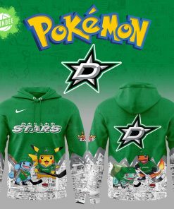Dallas Stars x Pokémon Hoodie – Anime Game Fan Edition