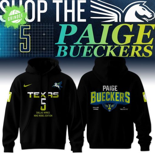 Dallas Wings Nike Rebel Paige Bueckers 2025 Heritage Hoodie