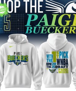 Dallas Wings Paige Bueckers 2025 Heritage White Hoodie