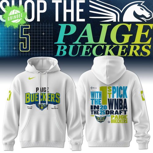 Dallas Wings Paige Bueckers 2025 Heritage White Hoodie