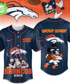 Denver Broncos x Mickey Mouse Baseball Jersey