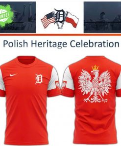 Detroit Tigers Poland Heritage Celebration T-Shirt – Limited Edition