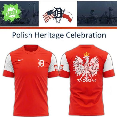 Detroit Tigers Poland Heritage Celebration T-Shirt – Limited Edition