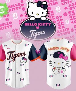 Detroit Tigers x Hello Kitty Baseball Jersey – Cute Anime Crossover